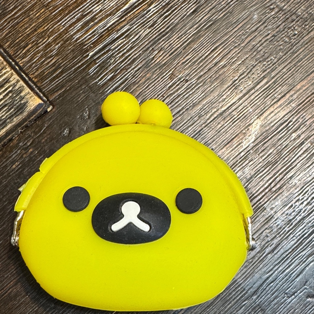 Yellow Silicone Coin Purse